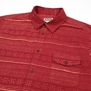 Altamont Y2K Skate Button‎ Up Men's Shirt XL Striped Geometric Streetwear Pocket